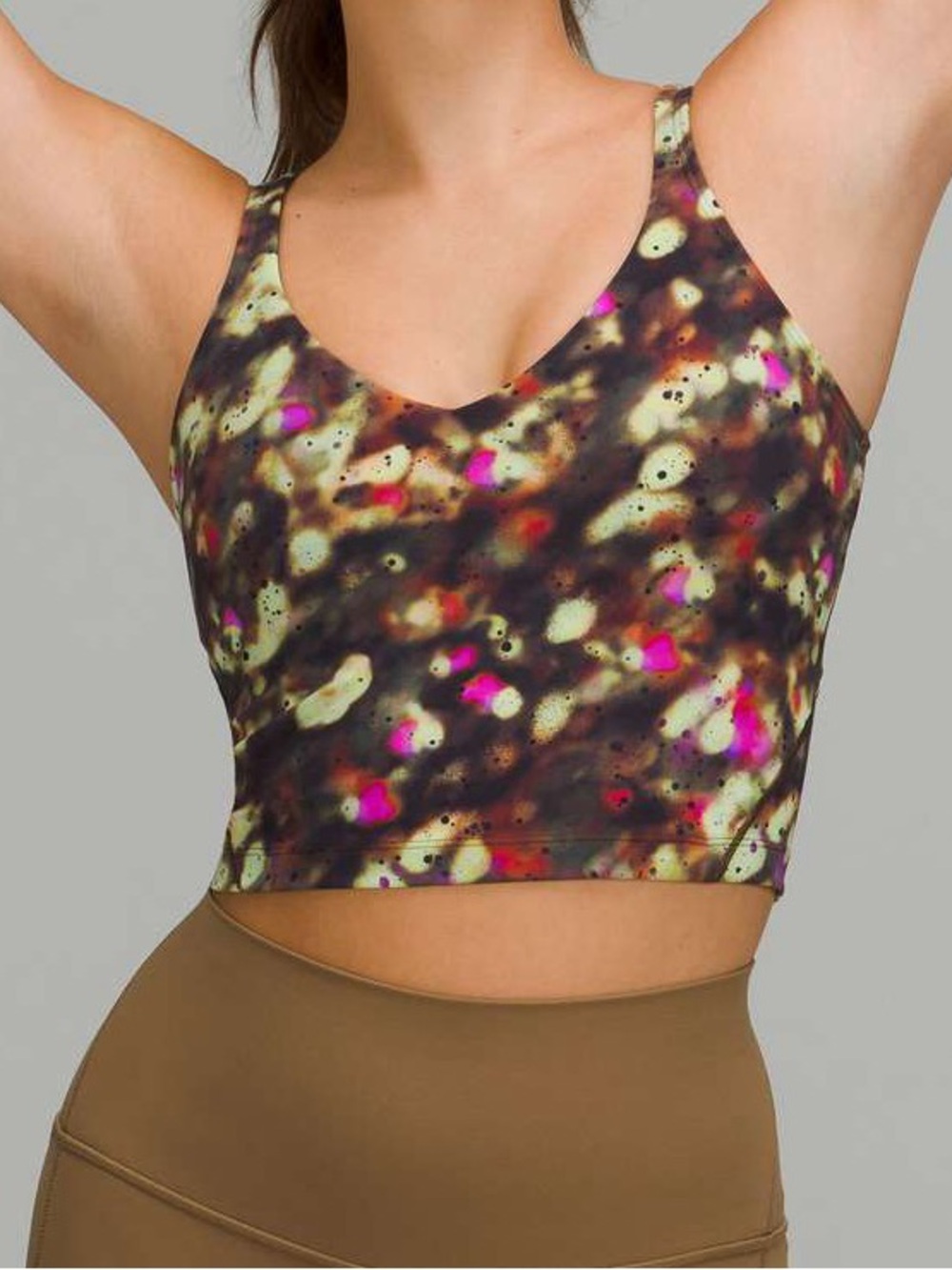 Lululemon Align Tank Top - Soft Focus Splatter Green Multi Athletic Cropped